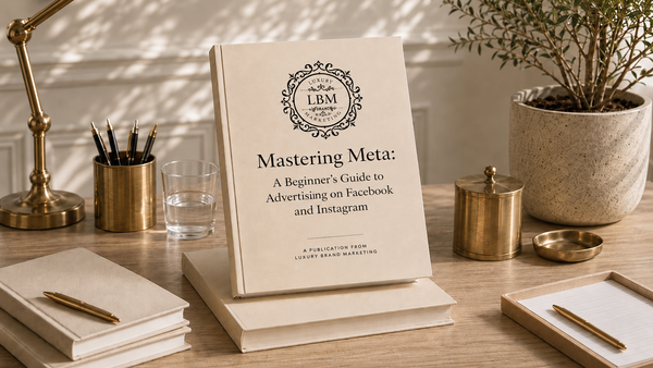 Mastering Meta book cover, a publication from Luxury Brand Marketing